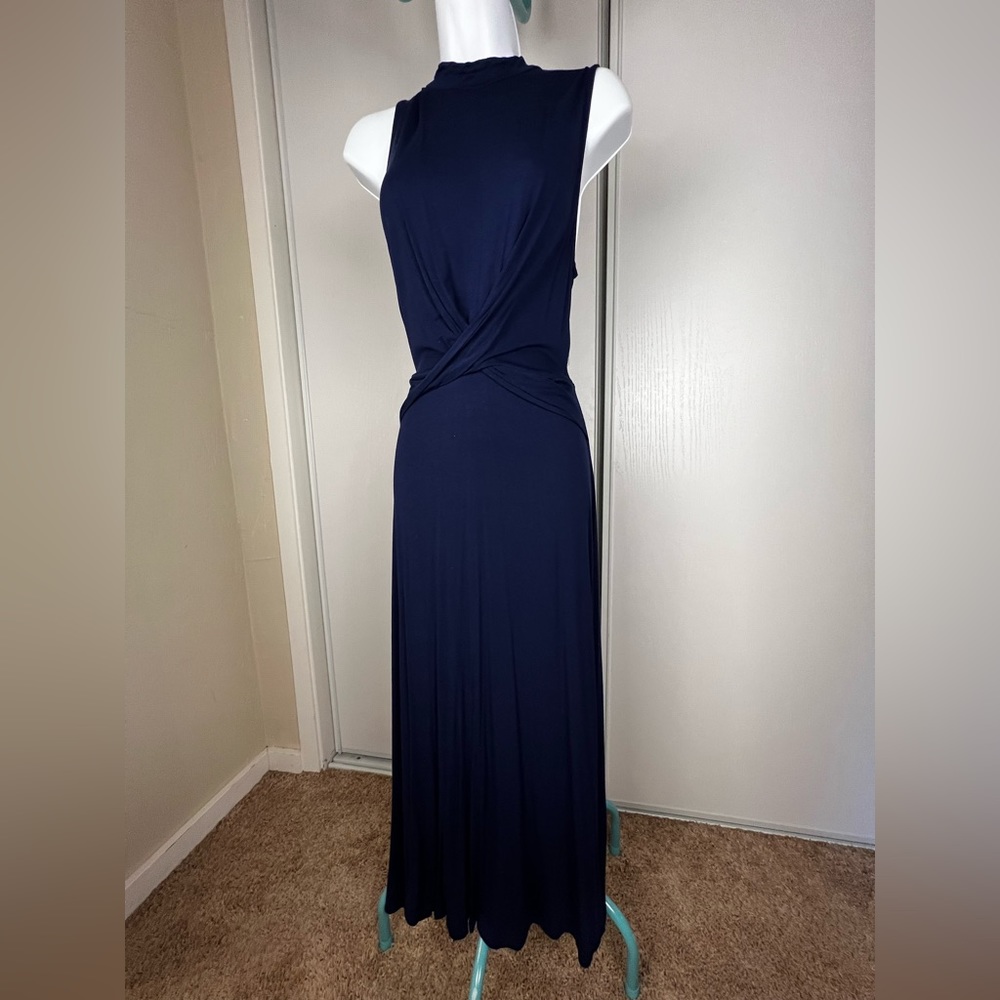 Nordstrom Rack simple Navy midi dress